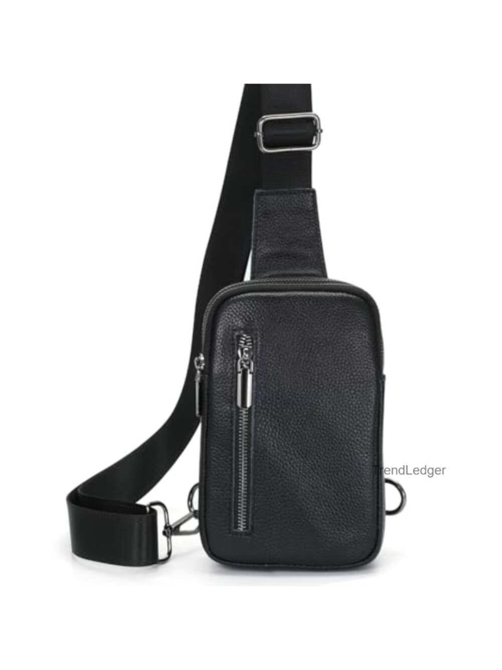 Genuine Cowhide Leather Sling Bag Crossbody Travel Small Lightweight 8x5 Inch